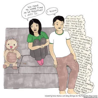 Postpartum cartoon
