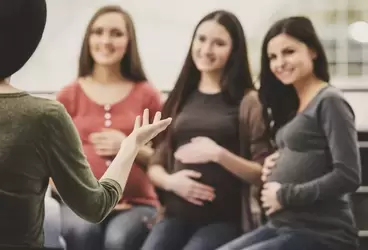 Pregnant women in a Childbirth Class